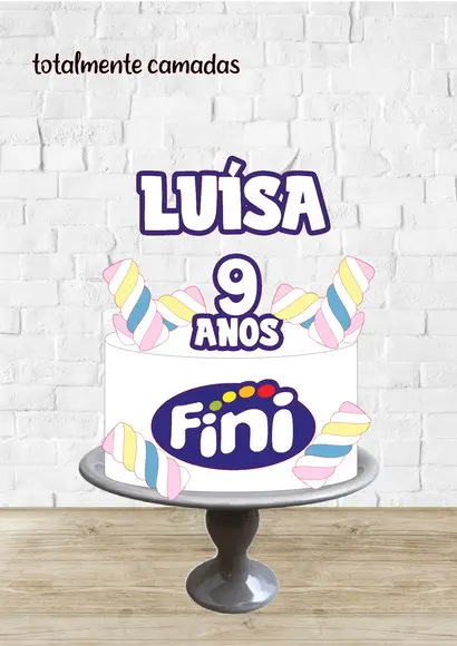 Arquivo de Corte Topo de Bolo Fini Camadas