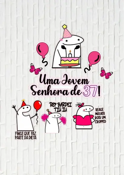 Arquivo de Corte Topo de Bolo Flork Uma Jovem Senhora