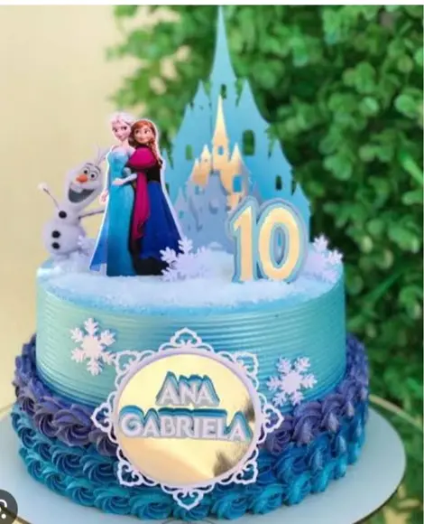 Arquivo de Corte Topo de Bolo Frozen Castelo Camadas