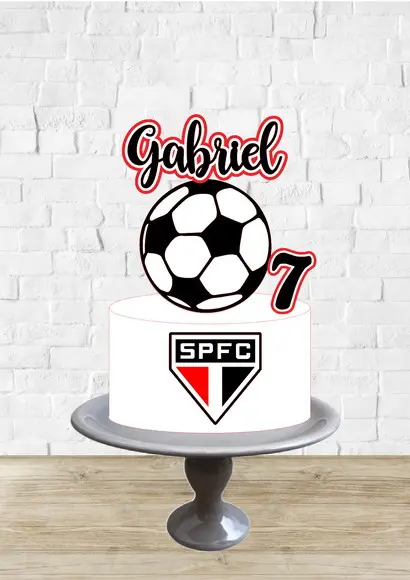 Arquivo de Corte Topo de Bolo Futebol Sao Paulo