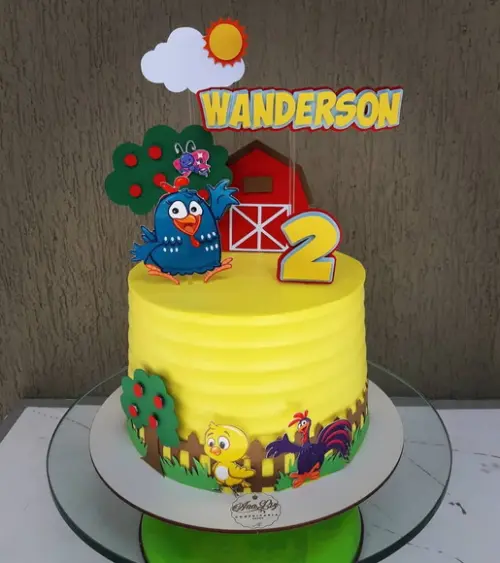 Arquivo De Corte Topo De Bolo Galinha Pintadinha Celeiro