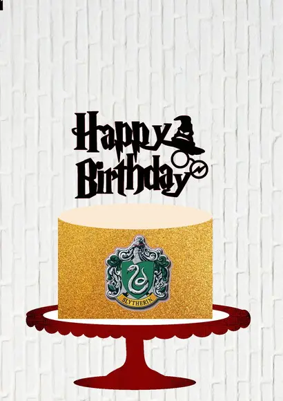Arquivo de Corte Topo de Bolo Harry Potter Happy Birthday