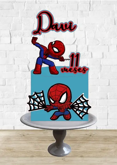Arquivo de Corte Topo de Bolo Homem Aranha Cut