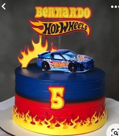 Arquivo de Corte Topo de Bolo Hot Wheels
