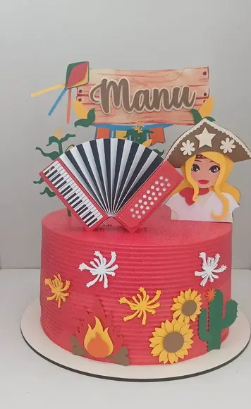 Arquivo de Corte Topo de Bolo Junino Maria Bonita