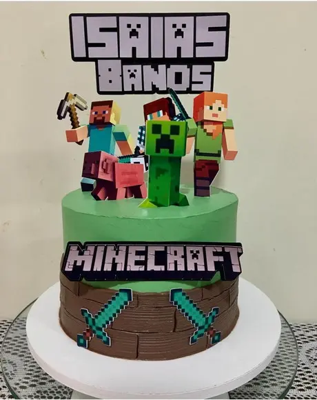 Arquivo de Corte Topo de Bolo Minecraft