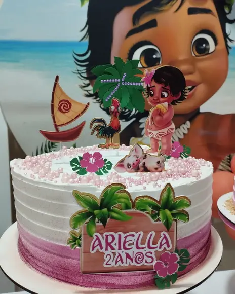 Arquivo de Corte Topo de Bolo Moana Baby