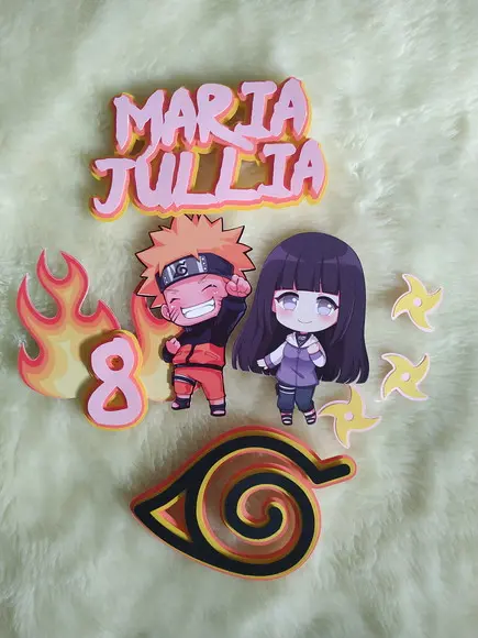 Arquivo De Corte Topo De Bolo Naruto Menina