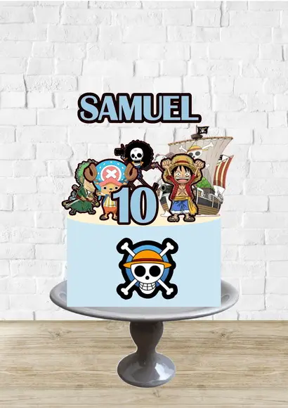 Arquivo de Corte Topo de Bolo One Piece Navio