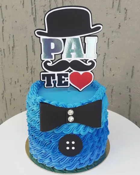 Arquivo de Corte Topo de Bolo Pai Te Amo, Dia dos Pais