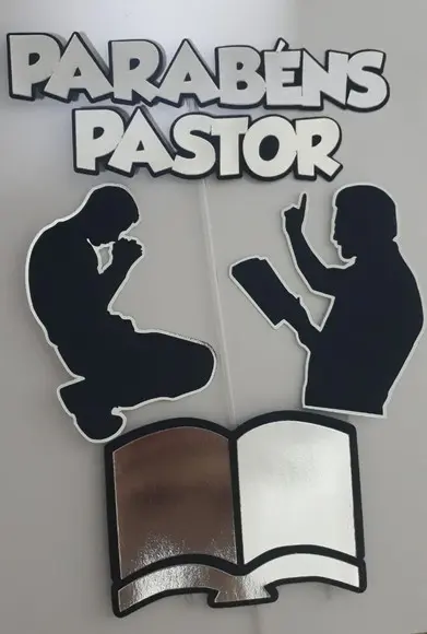 Arquivo De Corte Topo De Bolo Parabéns Pastor
