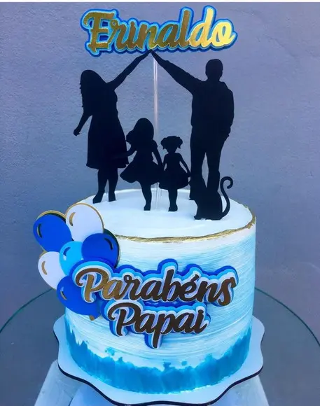 Arquivo De Corte Topo De Bolo Parabéns Papai