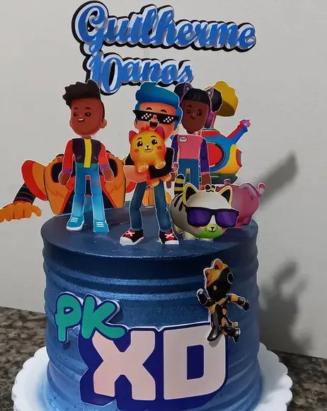 Arquivo de Corte Topo de Bolo Pkxd Menino