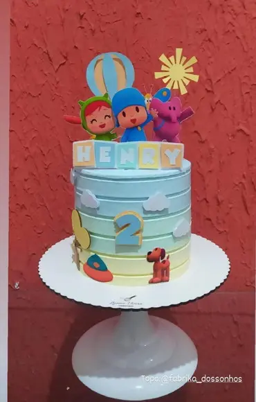Arquivo De Corte Topo De Bolo Pocoyo Baby Candy