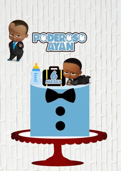 Arquivo de Corte Topo de Bolo Poderoso Chefinho Moreno