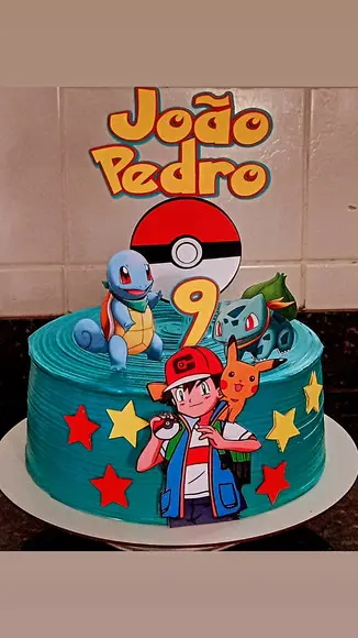 Arquivo de Corte Topo de Bolo Pokemon Bola Camadas