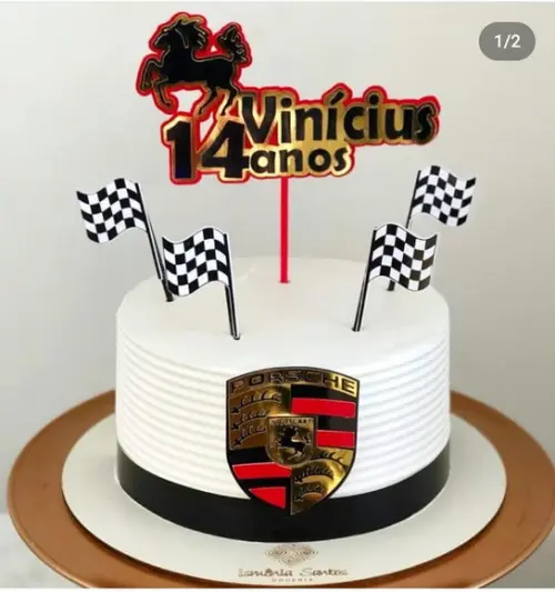 Arquivo De Corte Topo De Bolo Porshe Camadas
