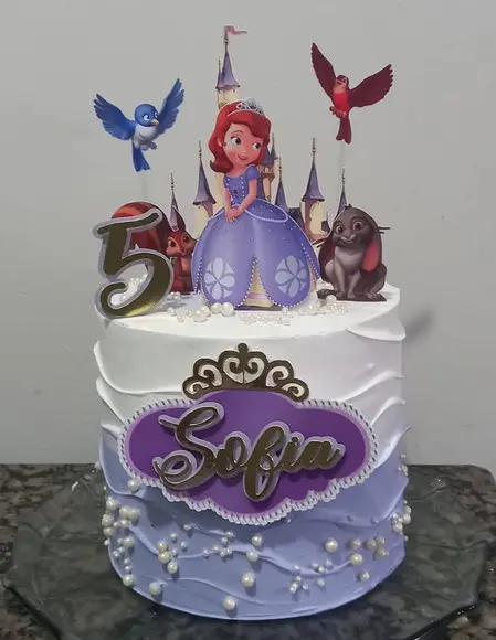 Arquivo de Corte Topo de Bolo Princesinha Sophia