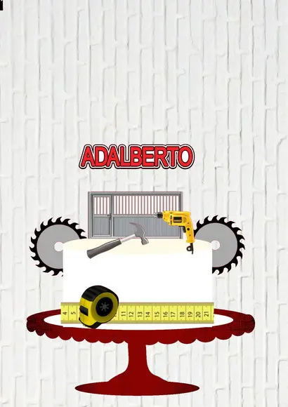 Arquivo de Corte Topo de Bolo Serralheiro Trena e Portão
