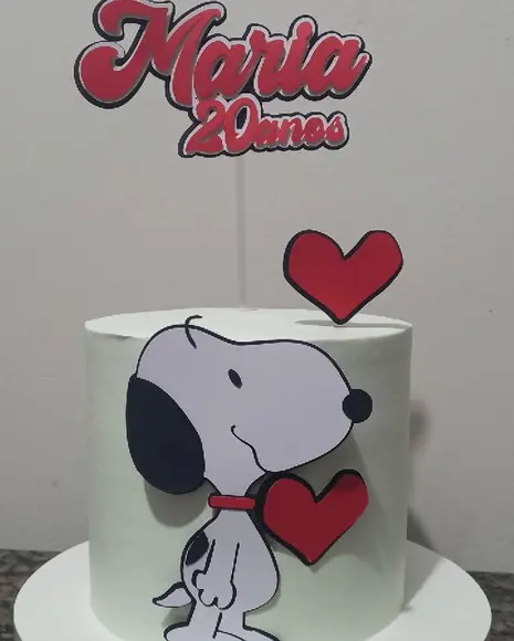 Arquivo de Corte Topo de Bolo Snoopy Camadas