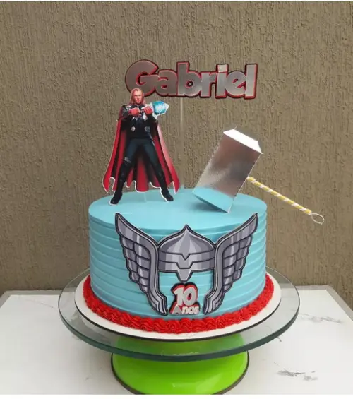 Arquivo de corte topo de bolo Thor vingadores