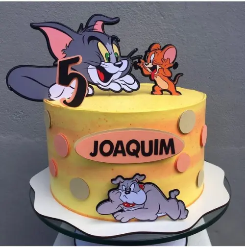 Arquivo de Corte Topo de Bolo Tom e Jerry