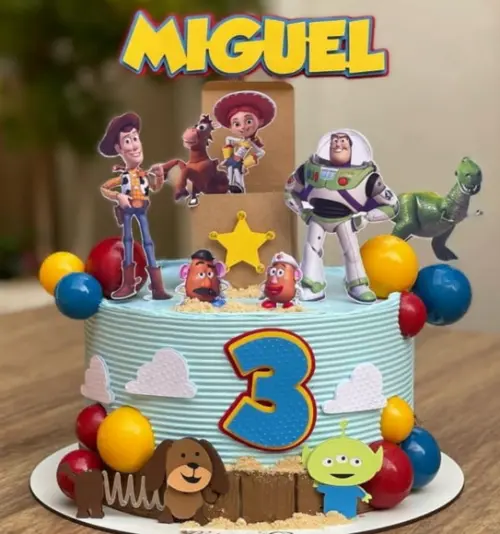 Arquivo de Corte Topo de Bolo Toy Story Caixa 3d