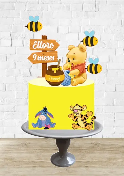 Arquivo de Corte Topo de Bolo Ursinho Pooh