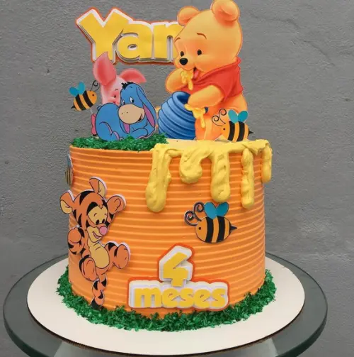 Arquivo de Corte Topo de Bolo Ursinho Pooh 2