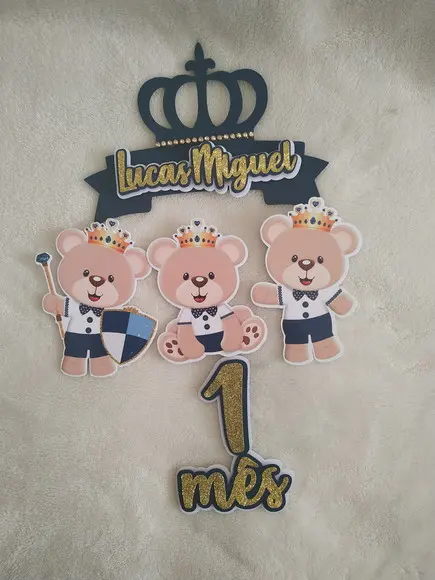 Arquivo De Corte Topo De Bolo Urso Príncipe Azul Marinho