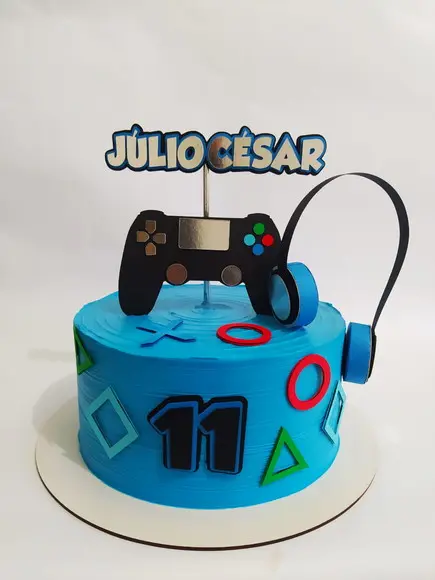 Arquivo de Corte Topo de Bolo Video Game Fone 3d