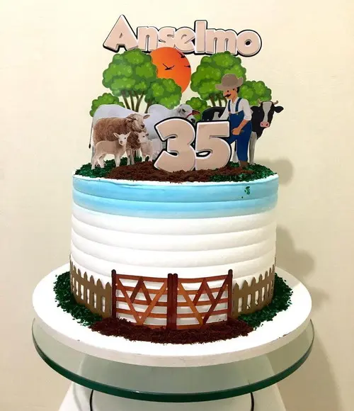 Arquivo de Corte Topo Fazendeiro Agricultor Sitio
