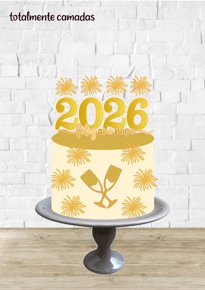 Arquivo de Corte Topo Feliz Ano Novo 2026