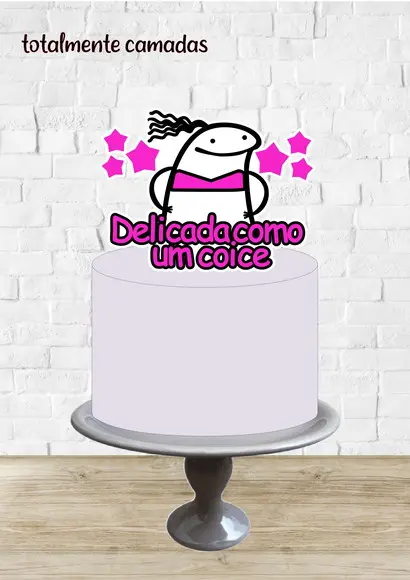 Arquivo de Corte Topo Flork Delicada Como Um Coice