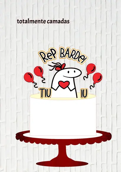 Arquivo de Corte Topo Flork Rep Bardei Tiu Iu Feminino