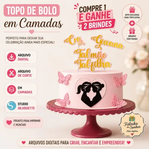 Arquivo de Corte Topo Mãe e Filha