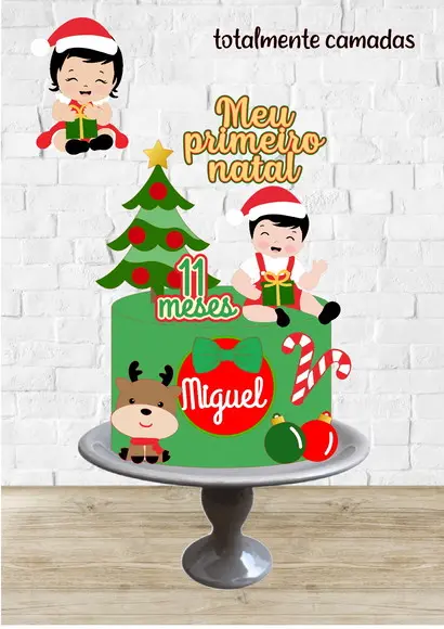 Arquivo de Corte Topo Meu Primeiro Natal Bebê
