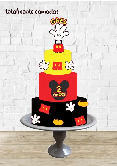 Arquivo de Corte Topo Mickey Partes