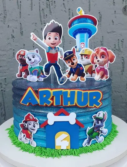 Arquivo de Corte Topo Patrulha Canina Casinha Camadas