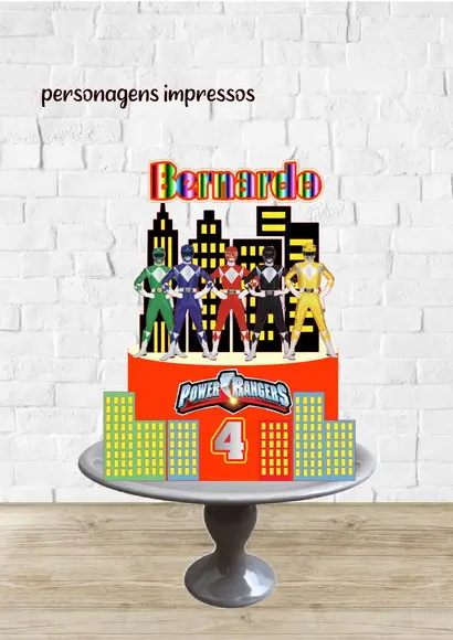 Arquivo de Corte Topo Power Rangers Predios