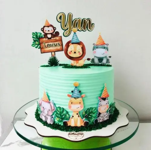 Arquivo de Corte Topo Safari Baby Chapéu Aniversário