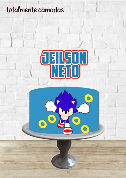 Arquivo de Corte Topo Sonic Camadas