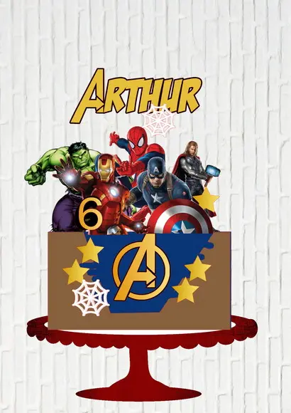 Arquivo de Corte Topo Super Herois