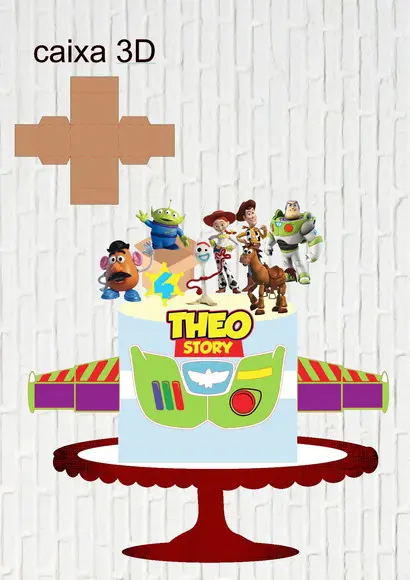 Arquivo de Corte Topo Toy Story Caixa 3d