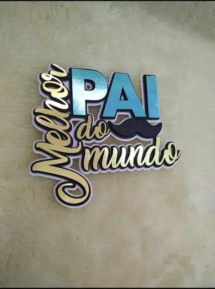 Arquivo de Corte Topos de Bolo Melhor Pai do Mundo