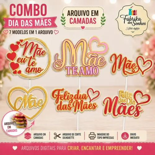 Arquivo de Corte Topos Dia das Mães