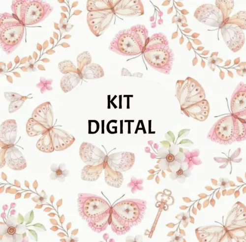 Ki Digital Borboletas Aquarela