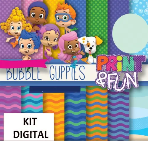 Kit Digital Bubble Guppies