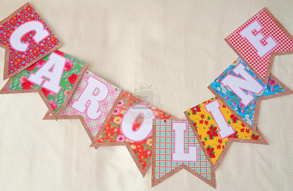 Bandeirinha Personalizada Festa Junina