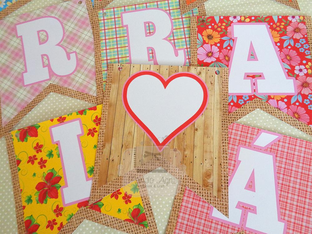 Bandeirinha Personalizada Festa Junina